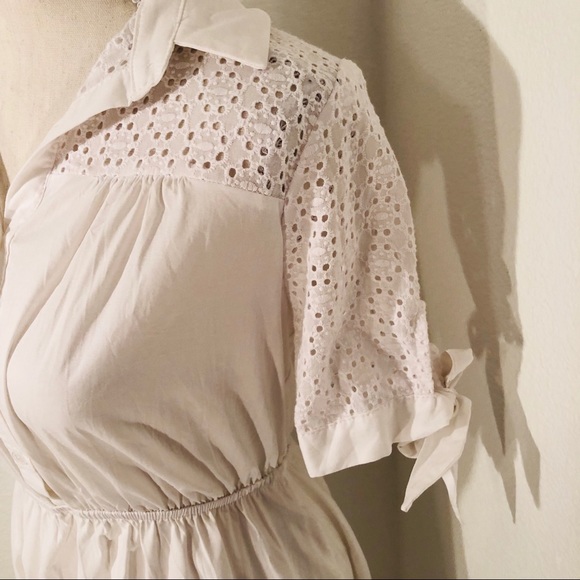 ~SOLD🎉White Button Down Church Dress!~ - Picture 3 of 7